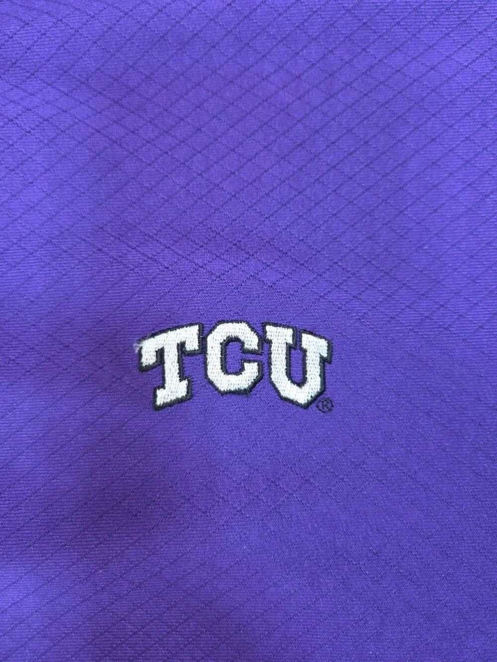 Nike TCU Horned Frogs Purple Dri-Fit Polo Shirt Size Small